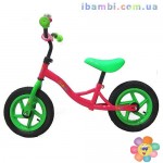 Беговел KIDS 12 д. M 3129-4A розово-зеленый